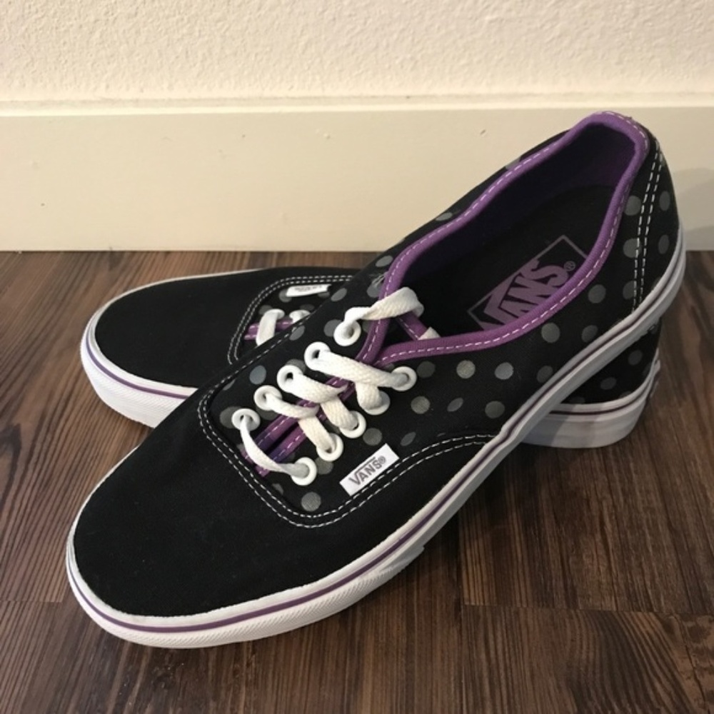 BRAND NEW! Black & Purple and Grey Vans Sneakers